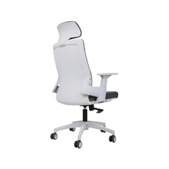 Executive Ergonomic Chair Delta White & Grey HB Proffice furniture