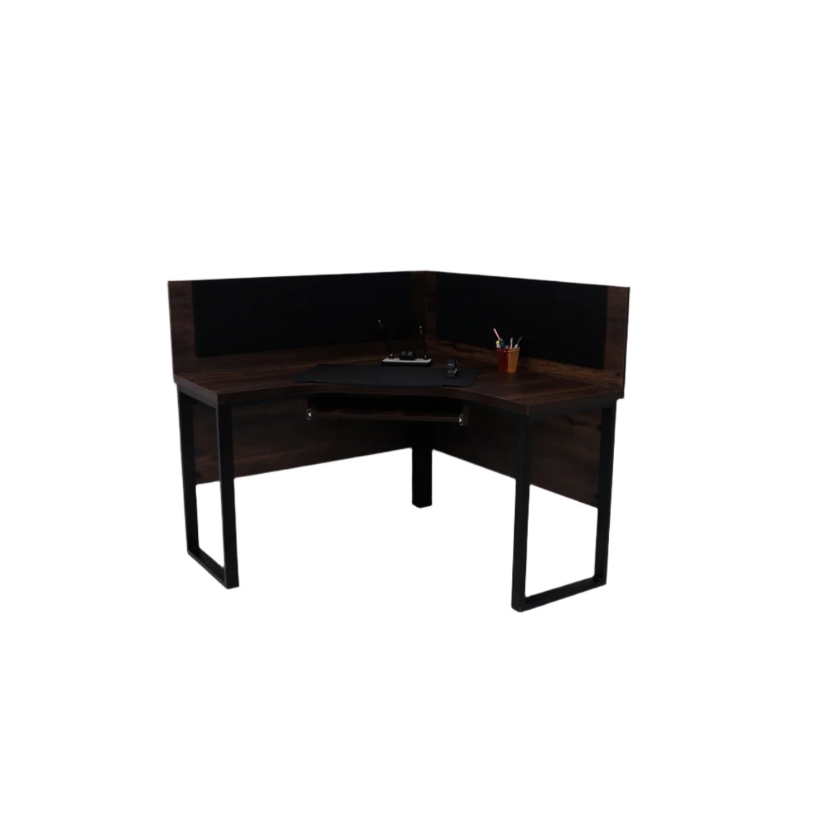 Modern Industrial Workstation with Divider Proffice furniture