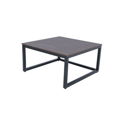 Industrial Dark Wood Metal Table Set Proffice furniture