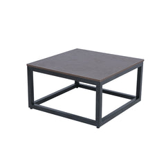 Industrial Dark Wood Metal Table Set Proffice furniture