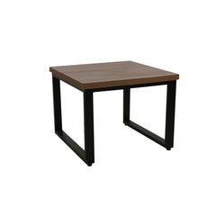 Industrial Dark Wood Metal Table Set Proffice furniture