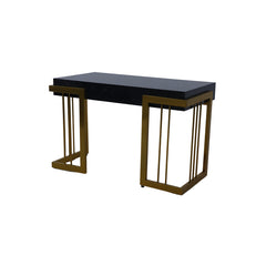Study Desk Sleek Marble Desk with Gold Frame Proffice furniture