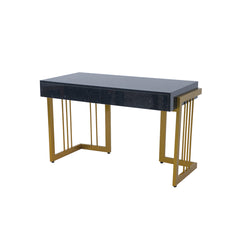 Study Desk Sleek Marble Desk with Gold Frame Proffice furniture
