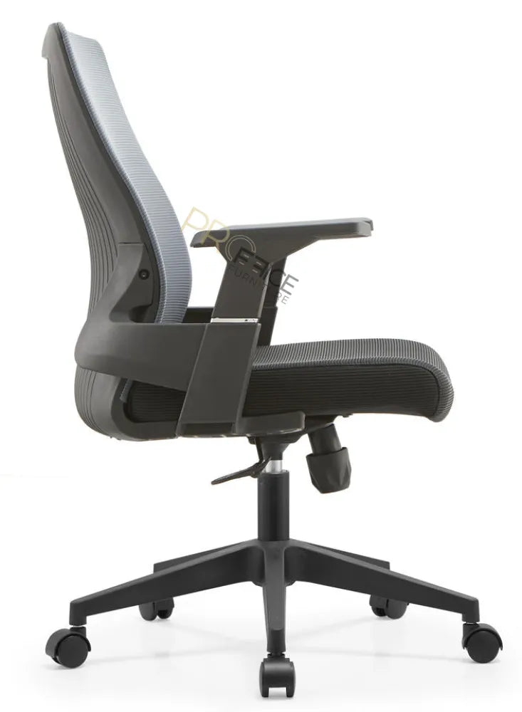 Delta Mid Back Office Chair Grey Chair