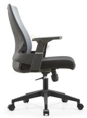 Delta Mid Back Office Chair Grey Chair