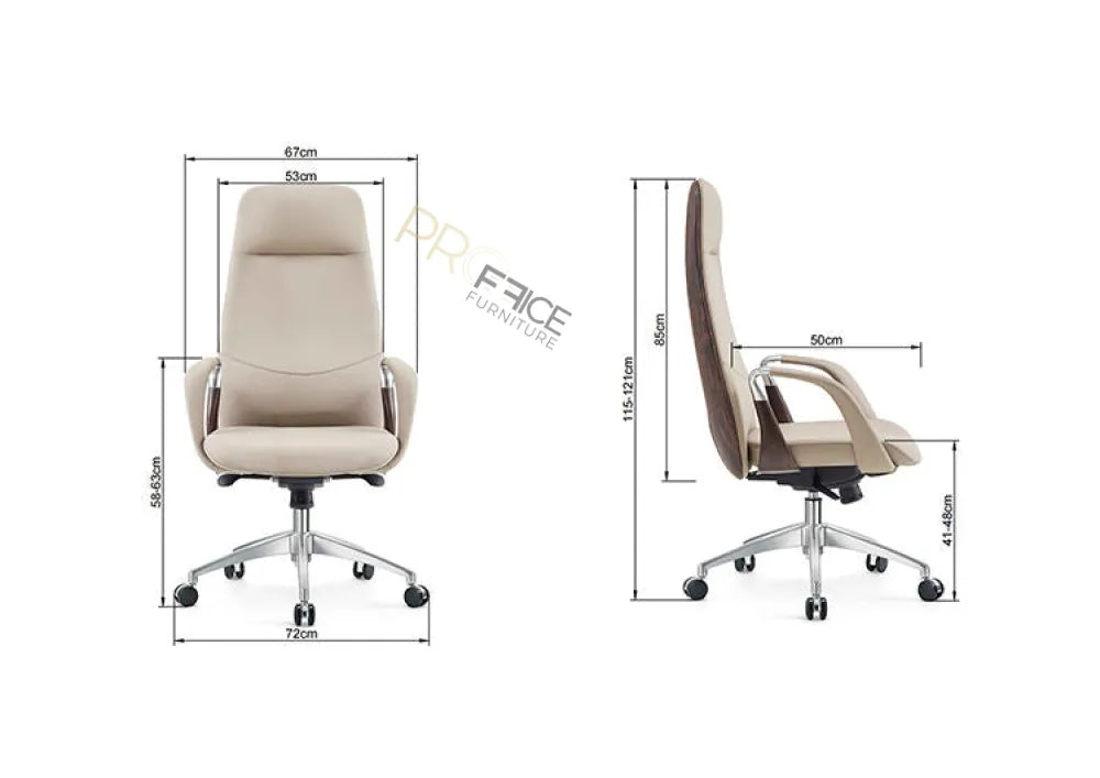 Venice HB Executive Chair Beige Chair